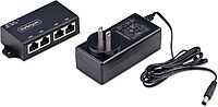 StarTech.com 2-Port PoE+ Injector, 10/100/1000Mbps, PoE/PoE+ (802.3af/at), 4X 10/100/1000BASE-T RJ45, 30W, Wall Mountable