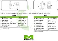 MEPROLIGHT Tru-Dot Tritium Night Sights for Glock