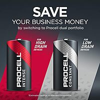 PROCELL Constant C Cell Long-Lasting Alkaline Batteries (72 Pack), 10-Year Shelf Life