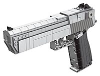 Caliber Gourmet Mechanical Model Kit - Automatic Toy Handgun, 528 pcs 3D Building Blocks, DIY Simulation Weapon Toy for 12+ Years and Adults