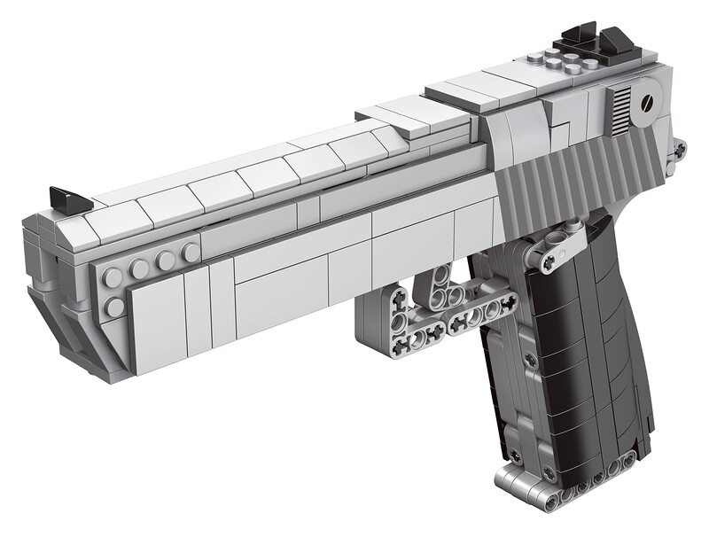 Caliber Gourmet Mechanical Model Kit - Automatic Toy Handgun, 528 pcs 3D Building Blocks, DIY Simulation Weapon Toy for 12+ Years and Adults