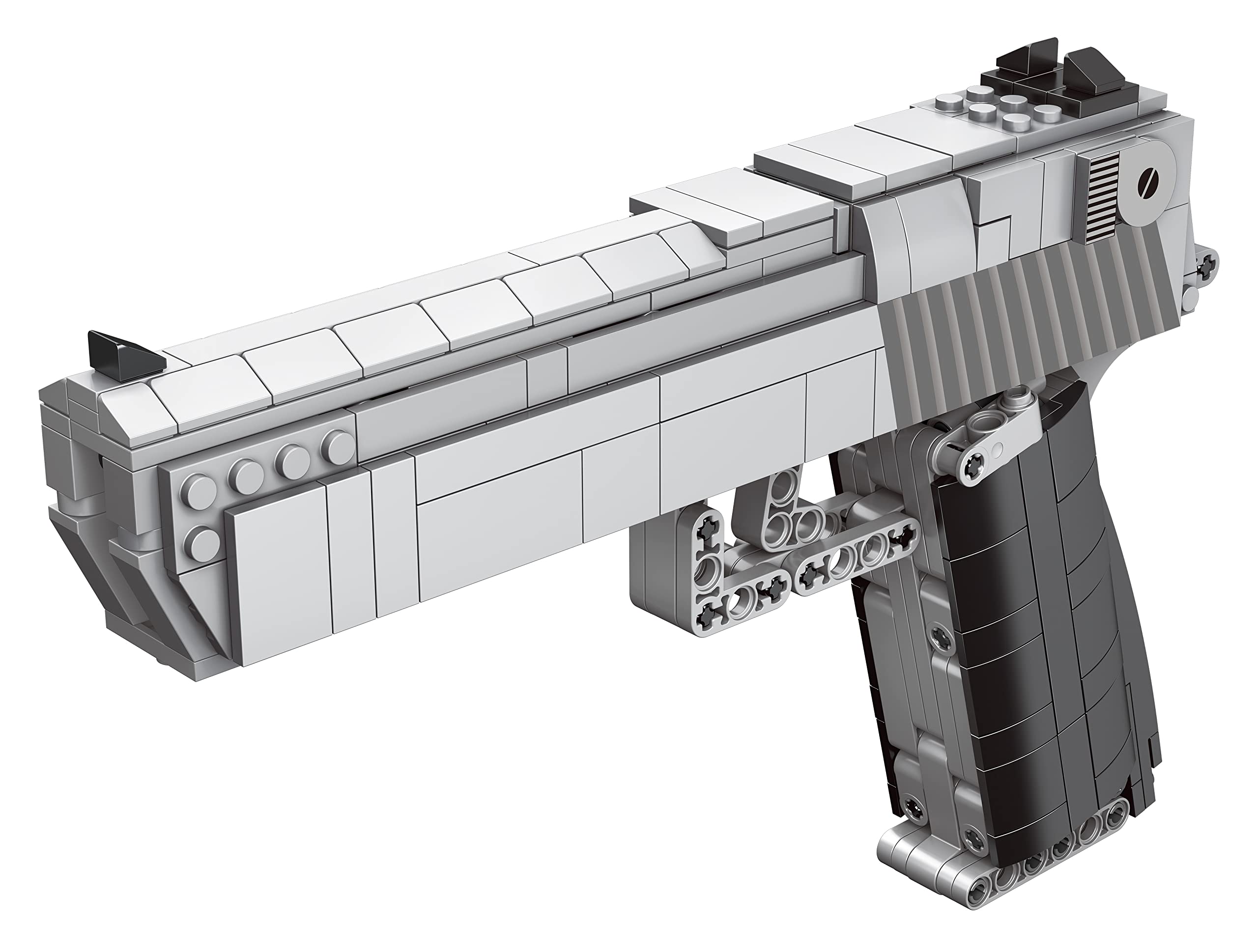 Caliber Gourmet Mechanical Model Kit - Automatic Toy Handgun, 528 pcs 3D Building Blocks
