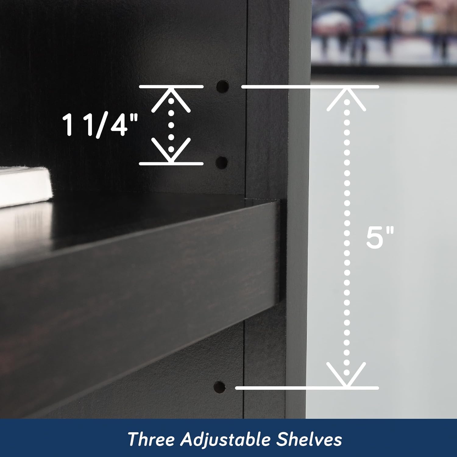 Sauder Select 5-Shelf Engineered Wood Bookcase