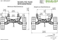 C-TUG R SandTrakz Kayak Transport Trolley with Soft Rubber Tyres