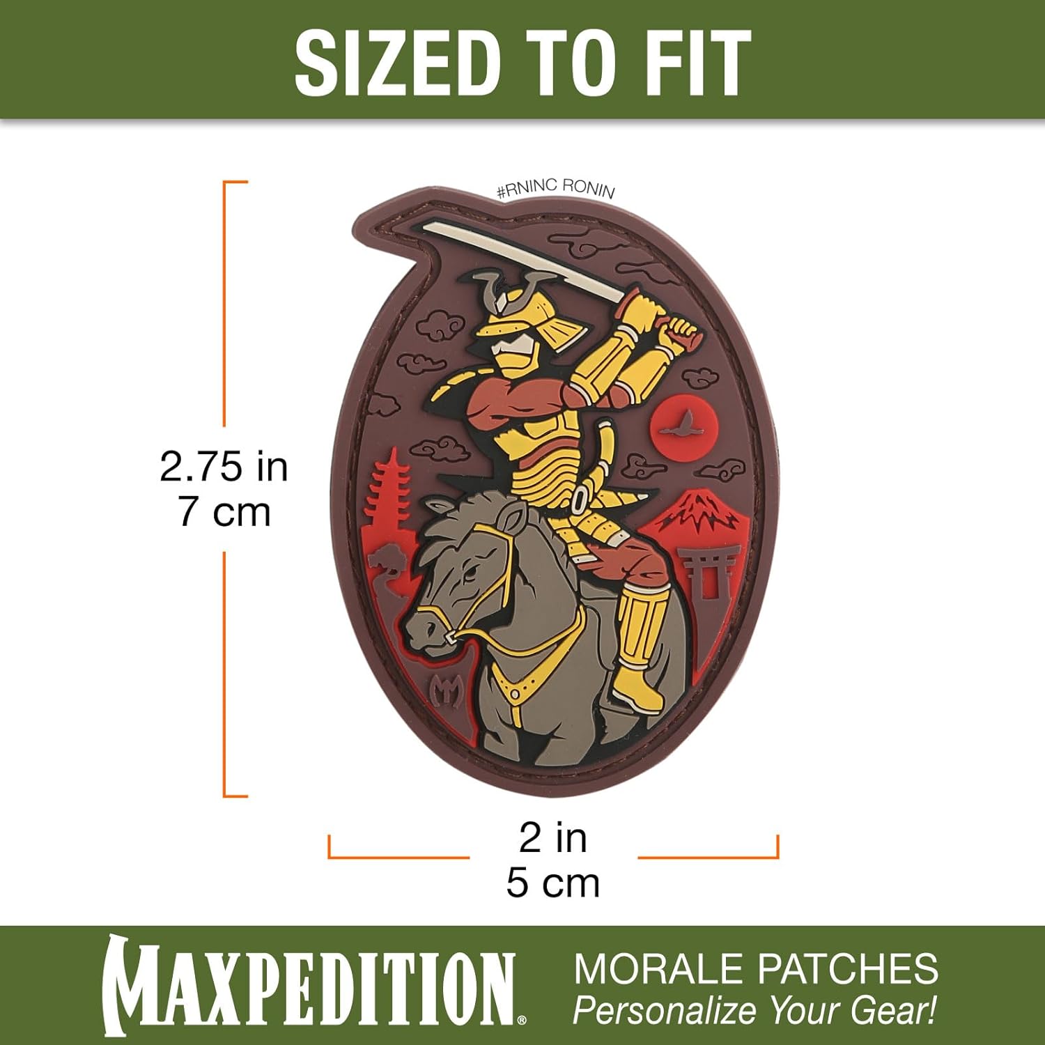 MAXPEDITION Ronin 3D PVC Morale Patch