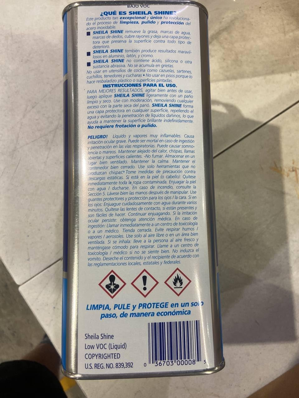 SHEILA SHINE Low VOC Stainless Steel Cleaner and Polish