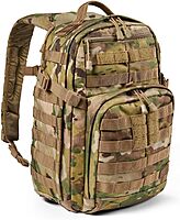 5.11 Tactical Backpack, RUSH 12 2.0 Military Survival Molle Back Pack with Laptop Compartment, Small, 24L, Multicam, Style 56562ABR