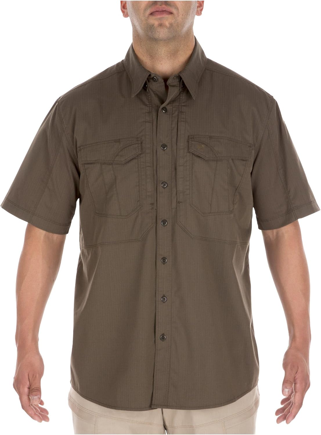 5.11 Tactical Mens Stryke Button Down Short Sleeve Shirt with Pockets
