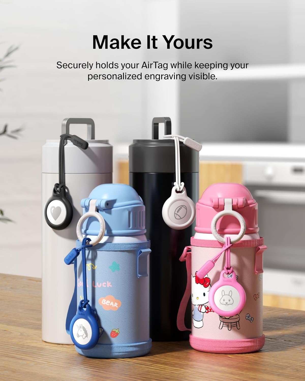 Belkin Apple AirTag Secure Holder - Protective Case & Keychain
