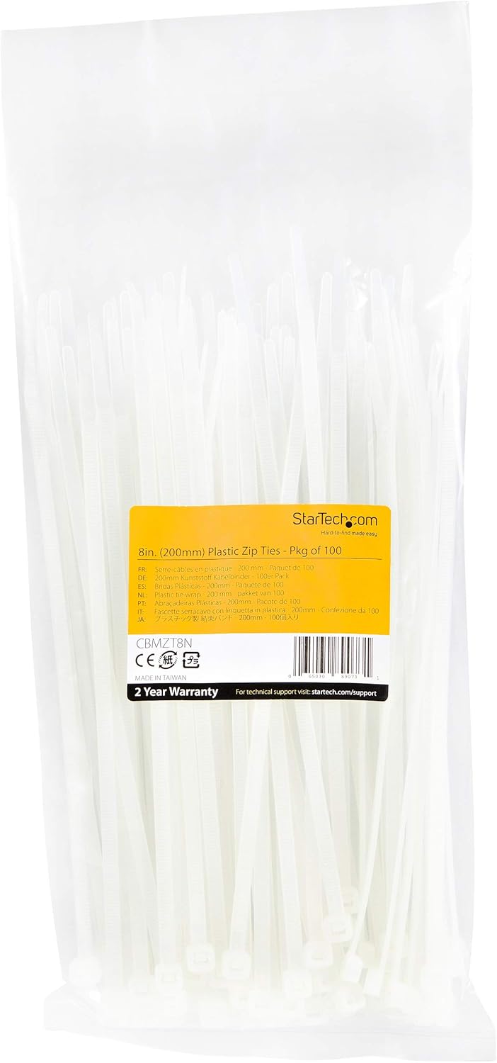 StarTech.com Nylon Self-Locking Cable Ties