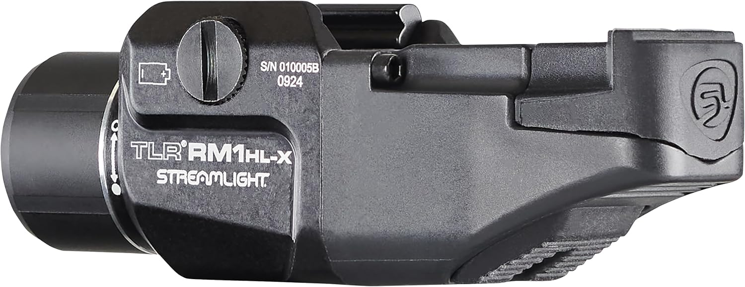 Streamlight 69483 TLR RM 1 HL-X 1000-Lumen 22000-Candela Rail-Mounted Rechargeable Tactical Flashlight with Pressure Switch