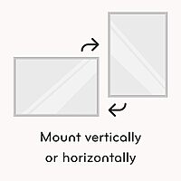 U BRANDS Melamine Non-Magnetic Dry-Erase Board, Silver Aluminum Frame