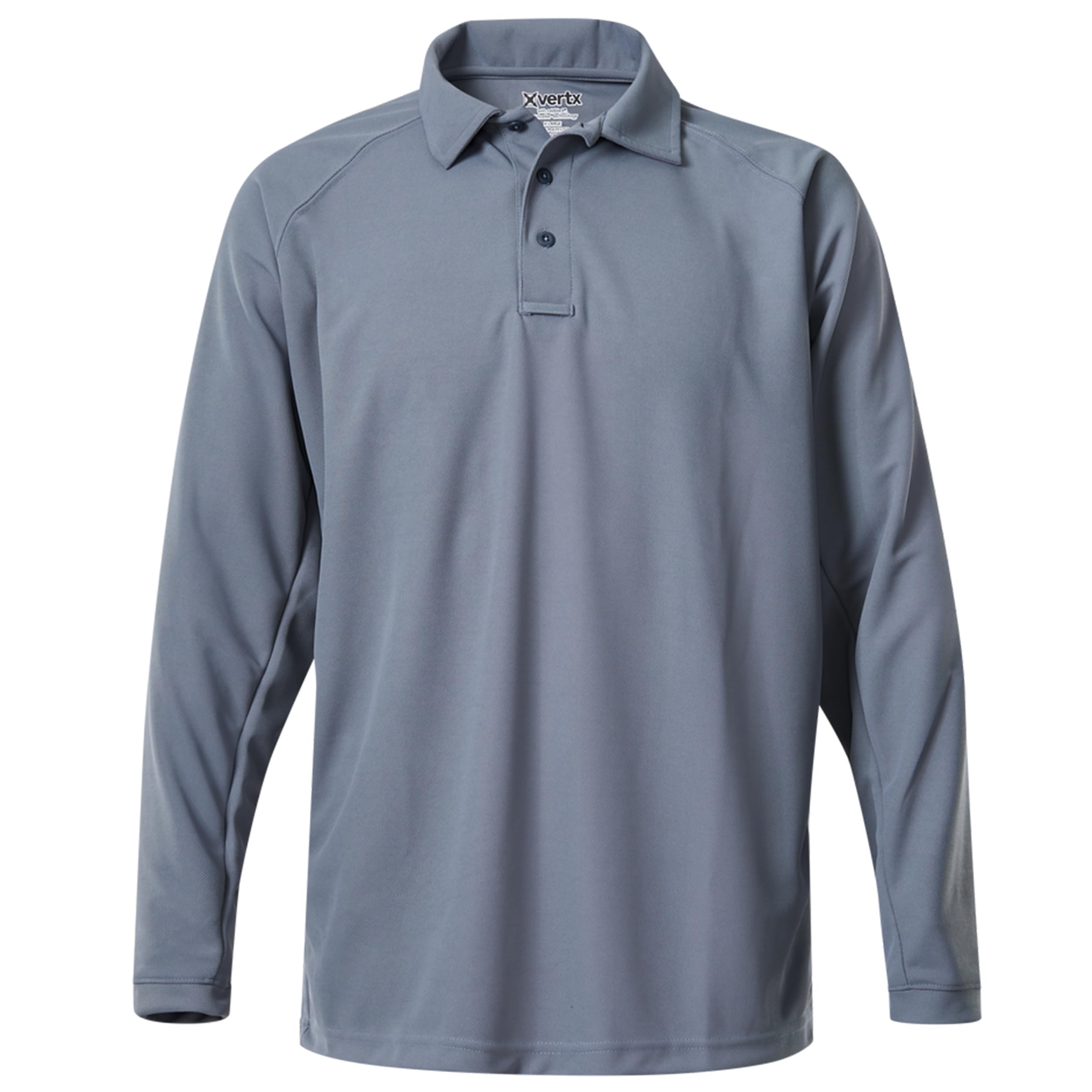 VERTX Mens Coldblack Long-Sleeve Tactical Polo Shirt