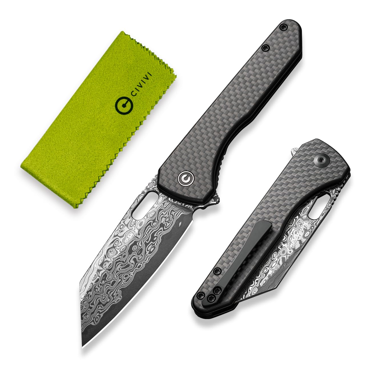 CIVIVI Nugz Folding Pocket Knife for EDC, 3.17" Reverse Tanto Blade C23060