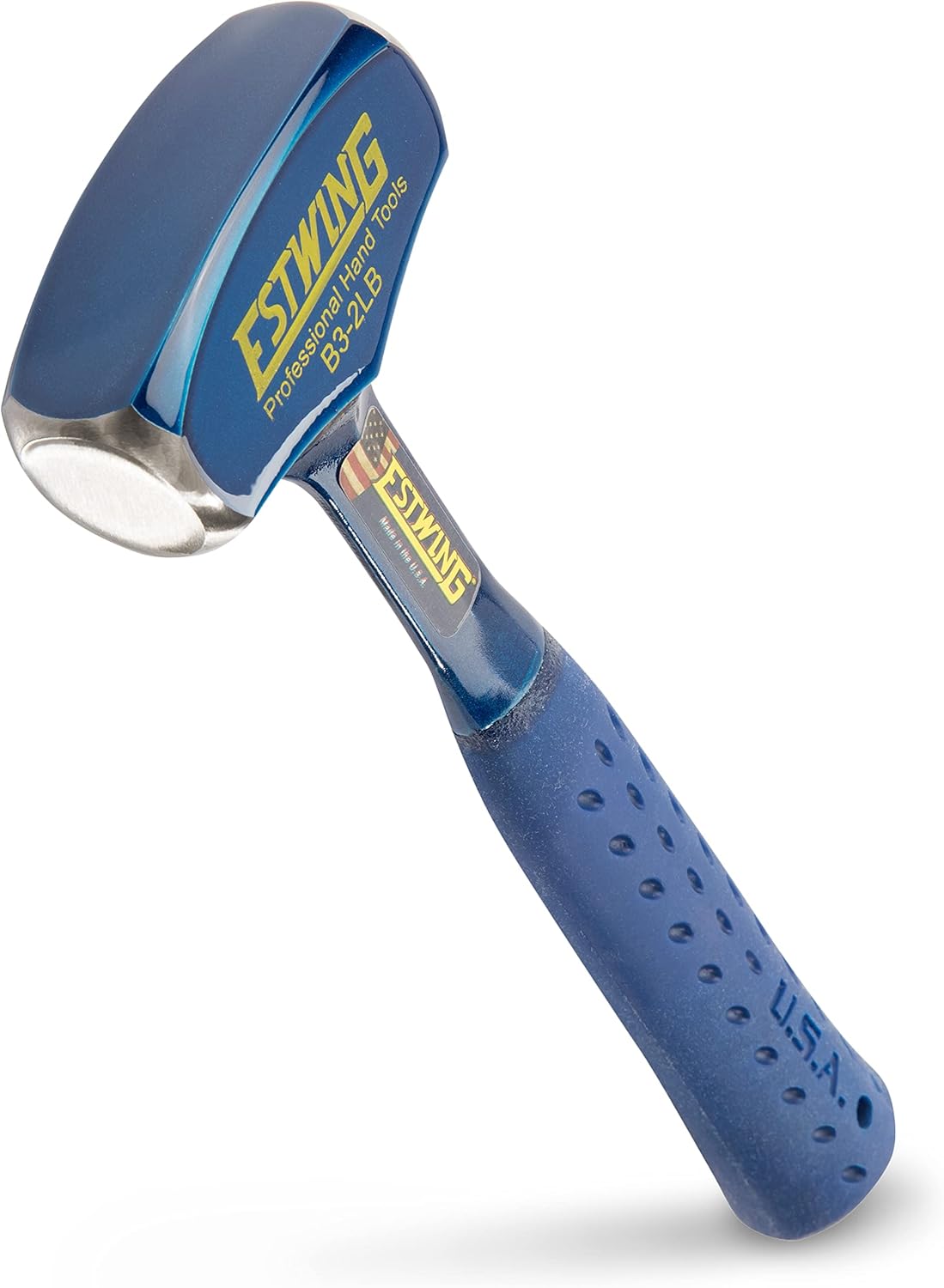 ESTWING Drilling/Crack Hammer - 2-Pound Sledge with Forged Steel Construction & Shock Reduction Grip - B3-2LB 2 lbs Hammer