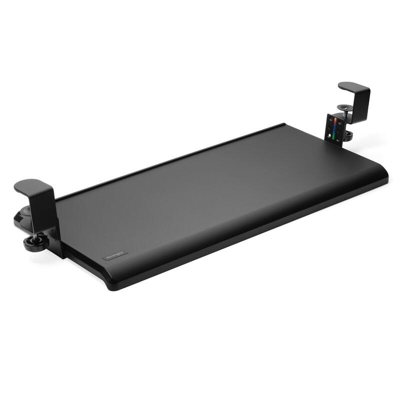 Kensington Clamp-On Keyboard Tray, Under Desk Keyboard Drawer with Cable Management