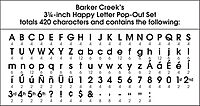 BARKER CREEK Happy Letter Pop-Outs