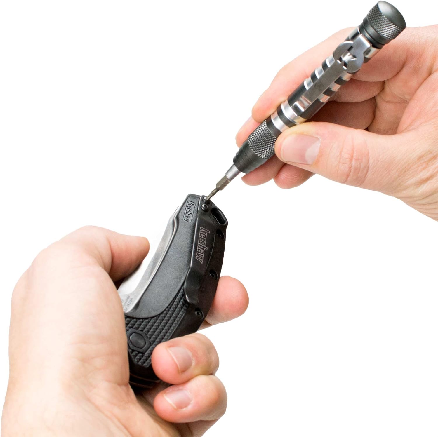Kershaw TX-Tool (TXTOOL); 4.8 In. Single-Position Multifunction Magnetic Bit Driver; Includes T-6, T-8, T-10