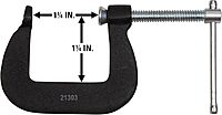 Wilton Super-Junior C-Clamp, 1-1/4" Opening, 1-1/4" Throat, 800 Lbs. Clamping Force (Model 52)