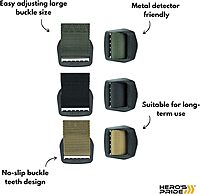 Hero's Pride Tactical EDC Belt, Law Enforcement Standard Issue, High-Grade Nylon Webbing 1.5 in