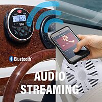 BOSS Audio Systems MGR350B Marine Gauge Receiver and Speaker Kits