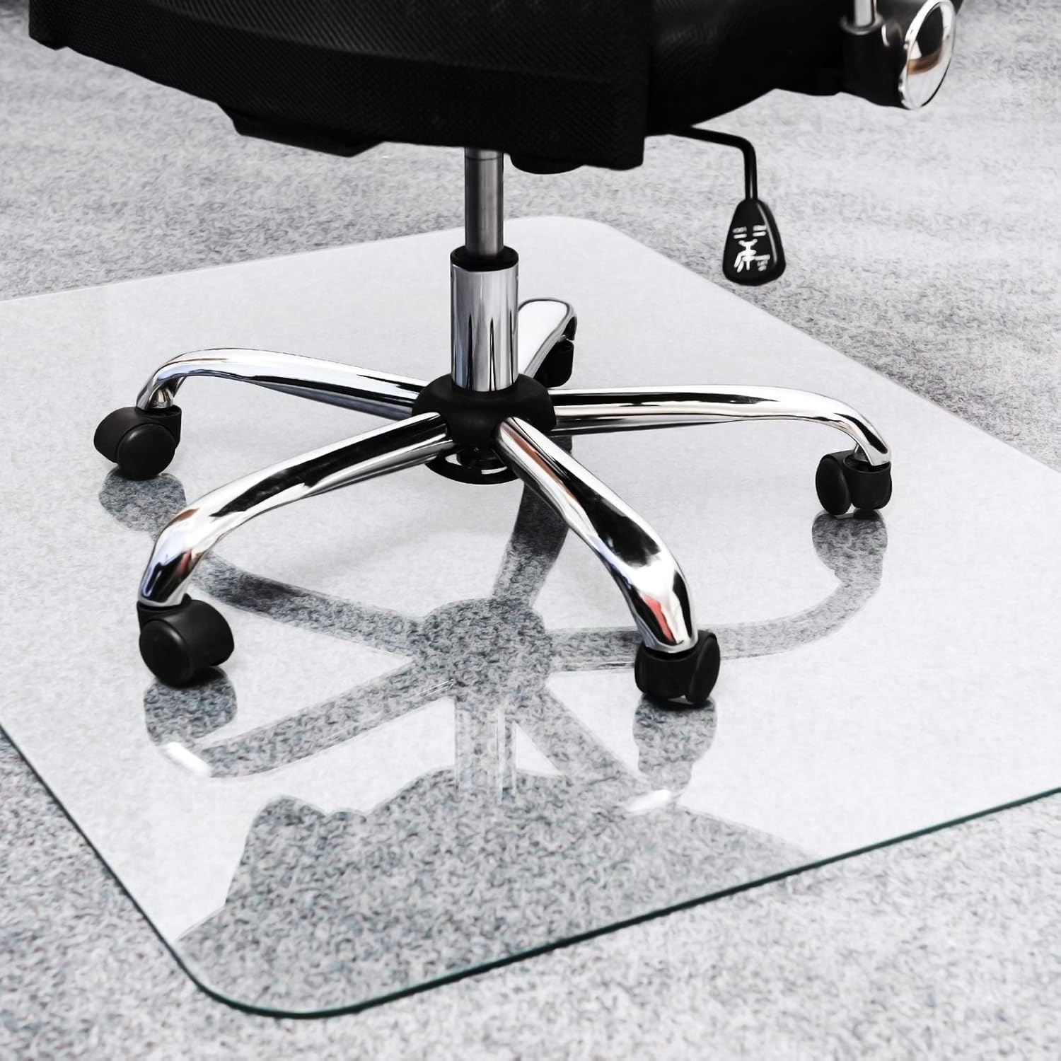 FLOORTEX Glaciermat Heavy Duty Glass Chair Mat for Hard Floors & Carpets