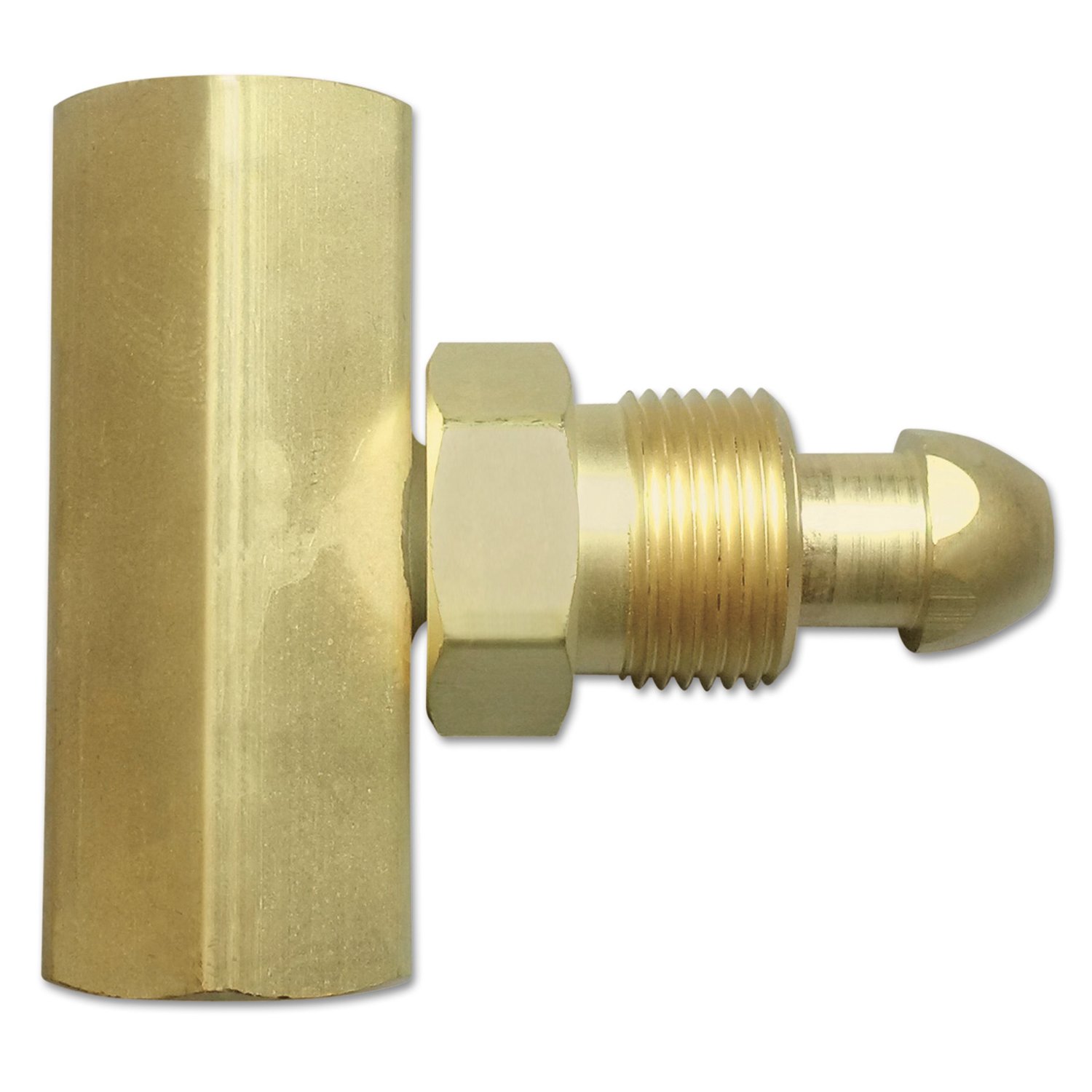 Western Enterprises T-92 Manifold Coupler Tees, Brass, Argon/Helium/Nitrogen, Male Connection, 0.5 Length