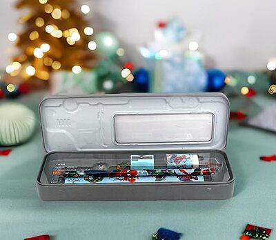 Spiderman Theme Pencil box with Stationery Items