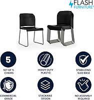 Flash Furniture HERCULES Series 880 lb Contoured Full-Back Stack Chair