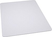Flash Furniture Jackson 45'' x 53'' Carpet Chair Mat with Studded Gripper Back and Scuff Resistant Textured Top