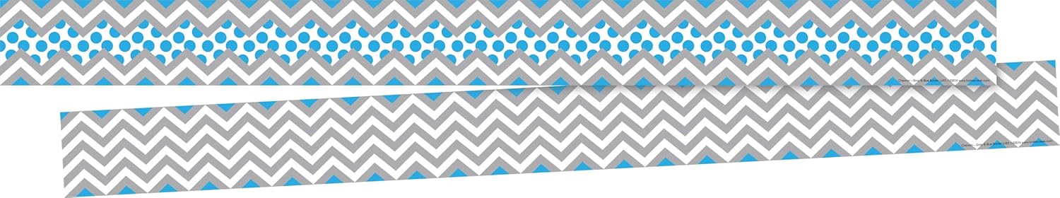 BARKER CREEK Double-Sided Chevron Classroom Border Trim