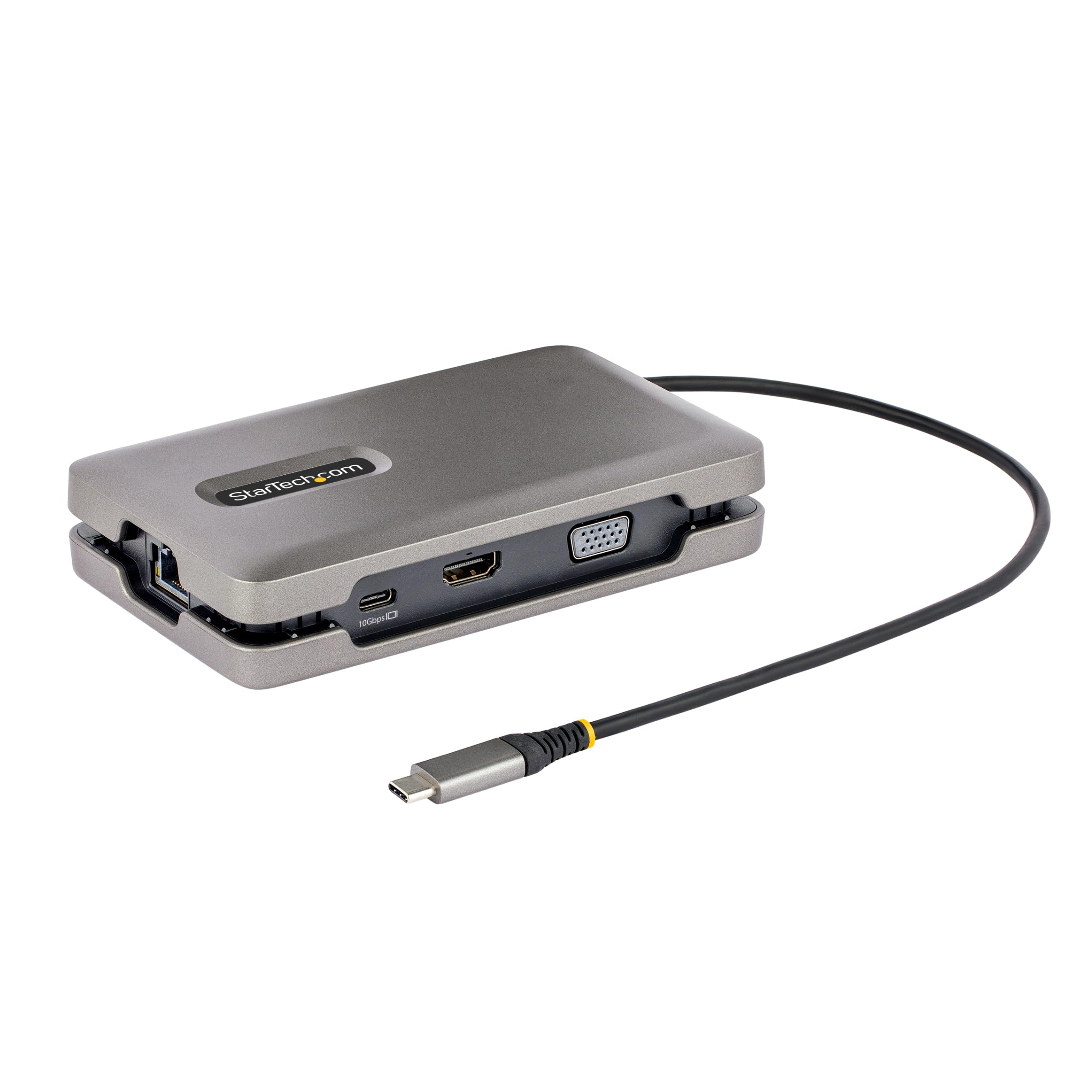 StarTech.com USB-C Docking Station Multiport Adapter with 4K60, 10Gbps USB Hub, 100W PD, Gigabit Ethernet