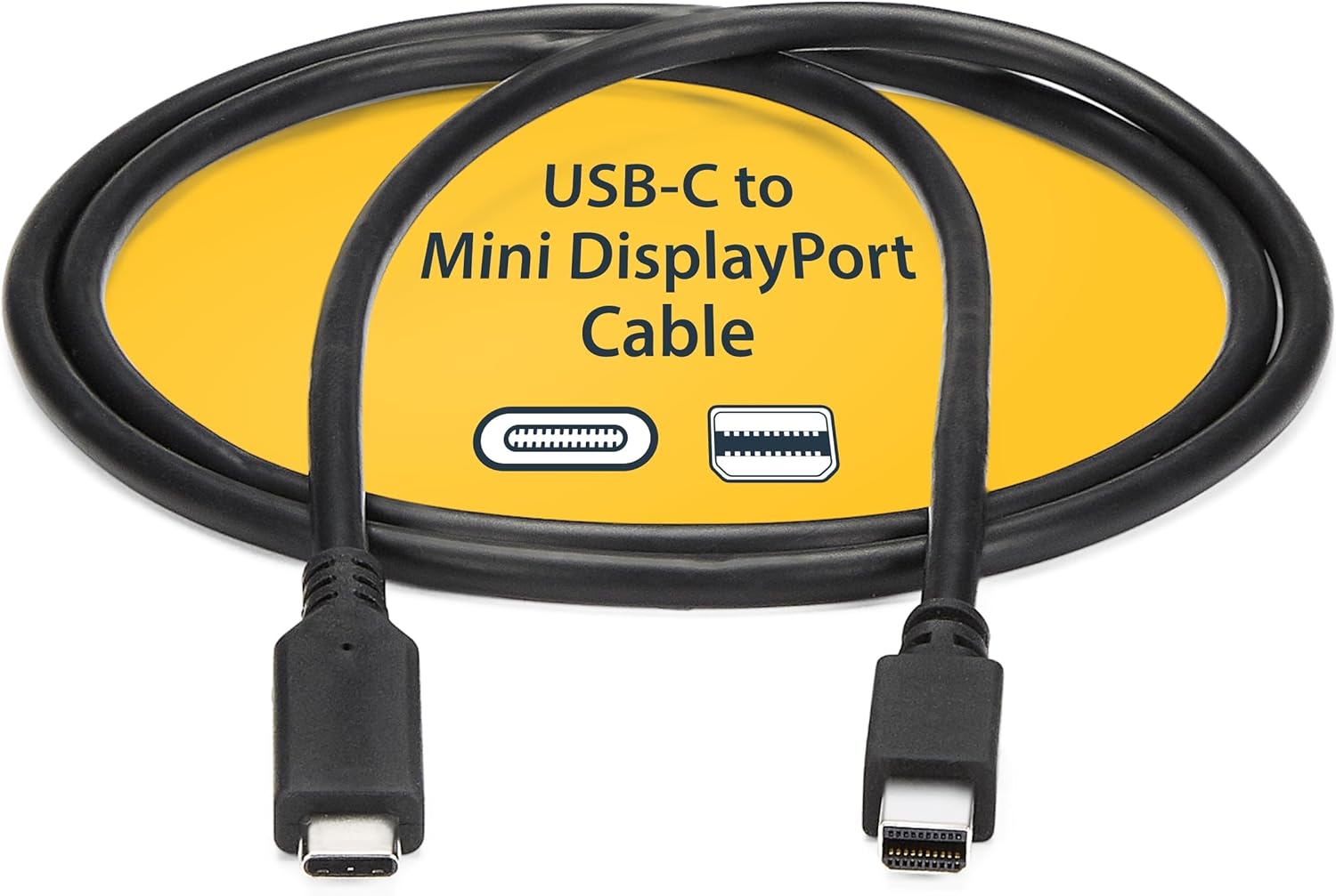 StarTech.com 6ft / 1.8m USB-C to Mini DisplayPort Cable - 4K 60Hz - Black