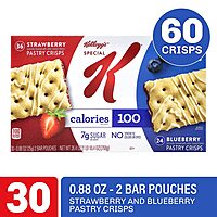 Special K Pastry Crisps Variety Pack, Fruit, 30 Crisps Per Box, Case Of 2 Boxes