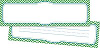 BARKER CREEK Double-Sided Desk Nameplates & Bulletin Board Signs, Chevron
