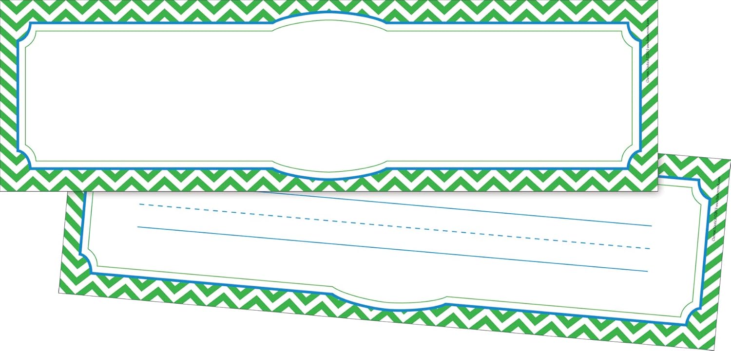 BARKER CREEK Double-Sided Desk Nameplates & Bulletin Board Signs, Chevron