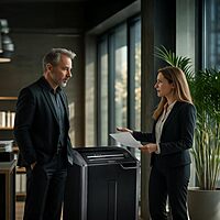 Fellowes Powershred 100% Jam Proof Continuous-Duty Strip-Cut Shredder