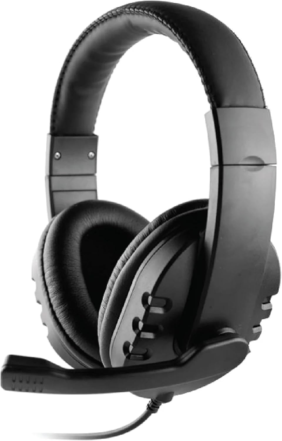 OTM Essentials Pro Stereo Headset, Wired Headphones, Noise-Canceling Microphone, in-Line Volume Control