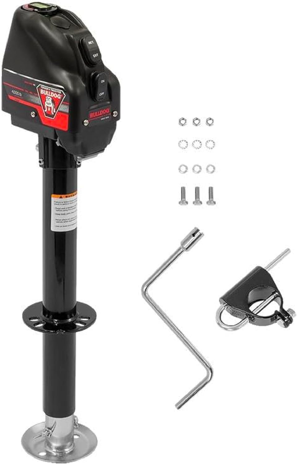 Bulldog 500199 Powered Drive A-Frame Electric Trailer Jack for Boat Trailers, 4,000 lbs. Capacity