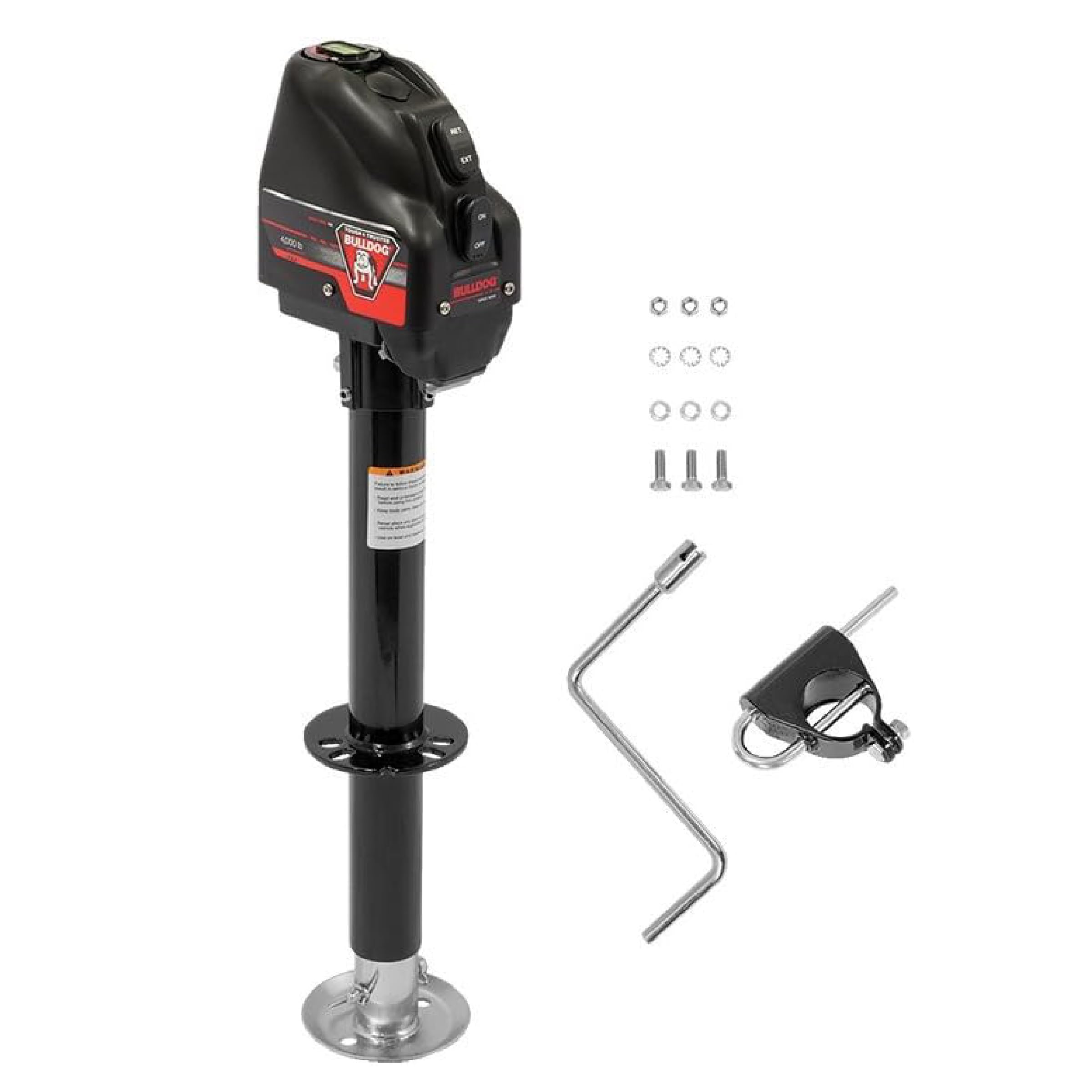 Bulldog 500199 Powered Drive A-Frame Electric Trailer Jack for Boat Trailers, 4,000 lbs. Capacity