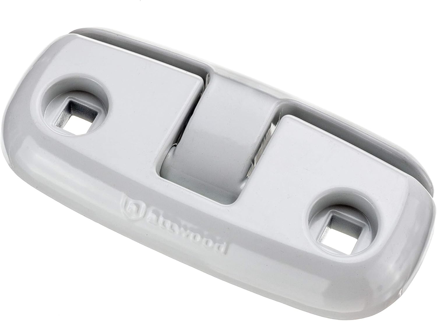 Attwood 12048-4 Aluminum Fold-Down Dock Cleat, White, 6-Inch, One Size
