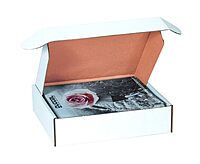 Aviditi White Deluxe Literature Mailing Boxes, 24" x 18" x 6", Pack of 25, Crush-Proof, for Shipping, Mailing and Storing, Oyster White