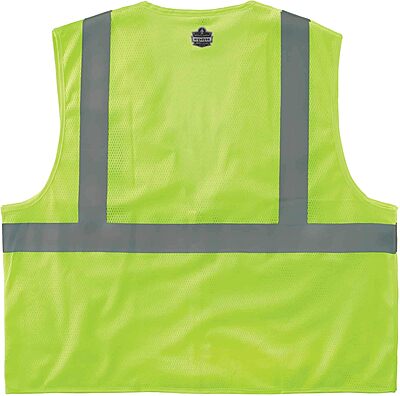 Ergodyne GloWear 8210Z ANSI Economy High-Visibility Reflective Safety Vest (Zipper Closure)