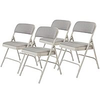 NATIONAL PUBLIC SEATING 2200 Series Steel Frame Upholstered Folding Chair (Carton of 4)