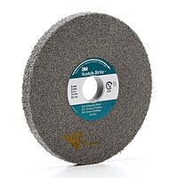 3M Scotch-Brite XL-WL Convolute Silicon Carbide Hard Deburring Wheel - Fine Grade - Arbor Attachment - 6 in Diameter