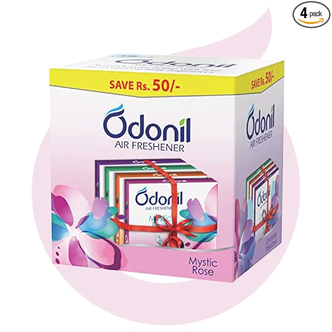 Odonil Bathroom & Toilet Air Freshener Blocks - 288g (72g x 4)