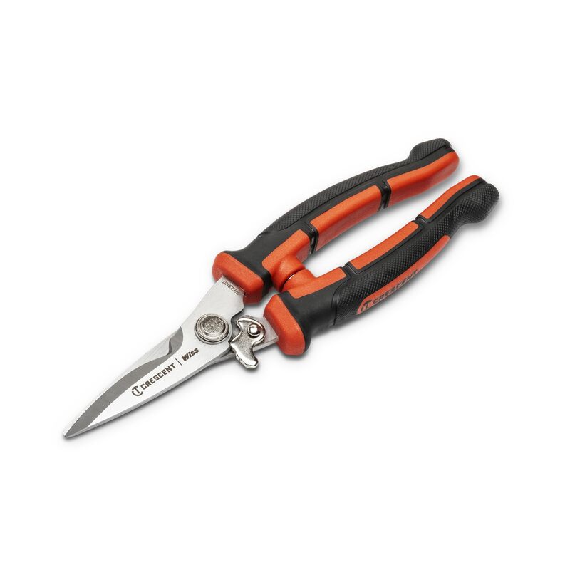 Crescent Wiss 8-1/2" EZ Utility Snip - Easy Snips for Home Improvement, Repair Shops & Garden