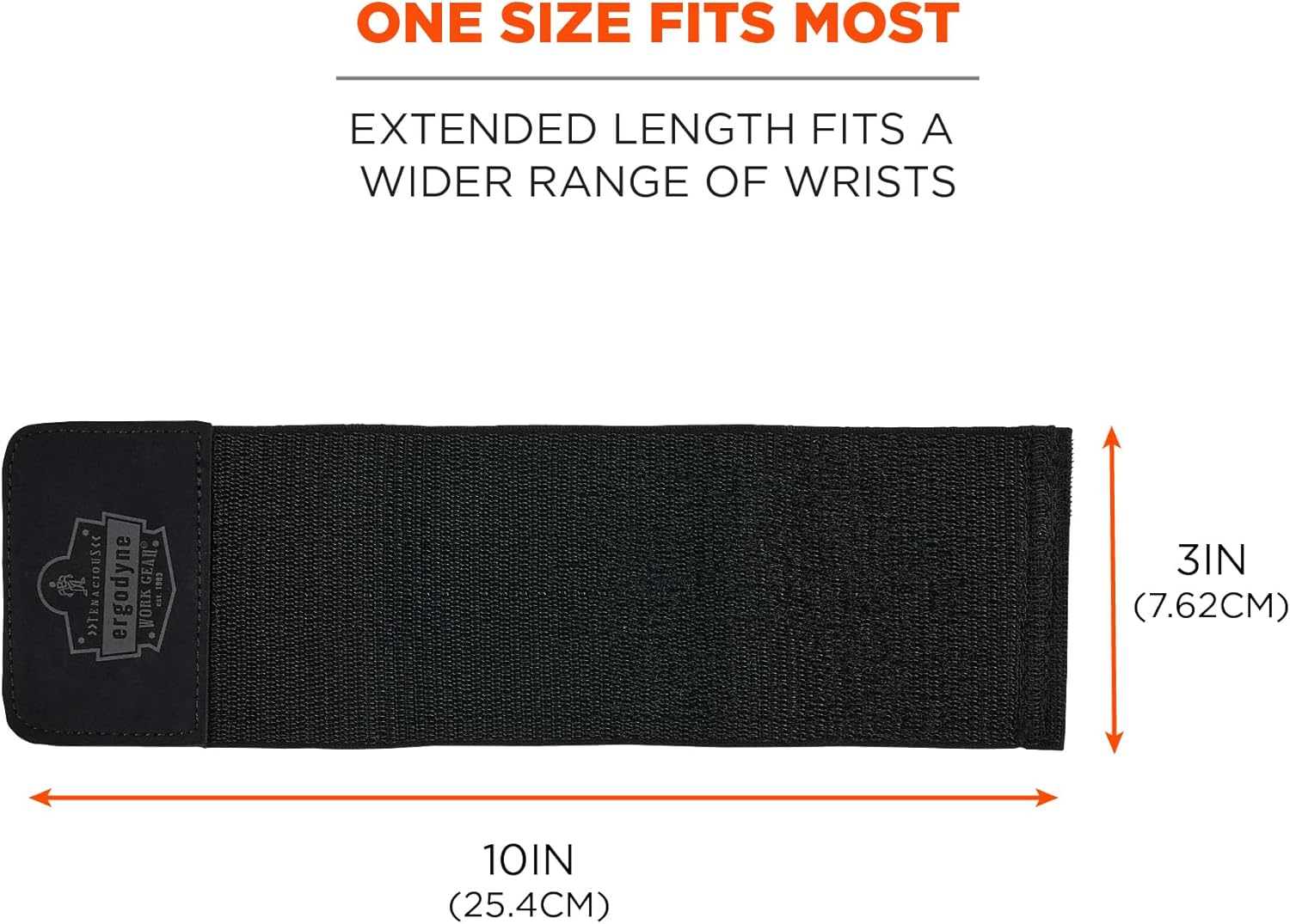 Ergodyne ProFlex 405 Wrist Wrap Support, Enhanced Fit, Black