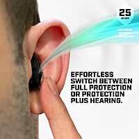 AXIL X30i Noise Reduction Ear Plugs - Hear-Through Mode, 25dB
