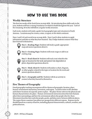180 Days™: Social Studies, Geography for 3rd Grade Practice Workbook for Classroom and Home, Cool and Fun Practice Created by Teachers (180 Days of Practice)